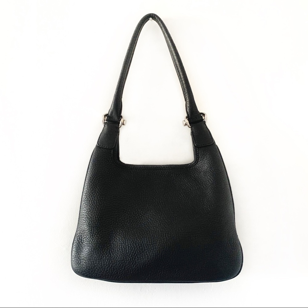 Banana Republic Black Leather Shoulder Bag/Purse - Picture 4 of 12